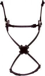Produktbild von Silver Crown Reithalfter Figure 8 aus Leder in Schwarz