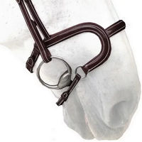 Produktbild von Silver Crown Reithalfter H Classique aus Leder für Warmblut in Braun