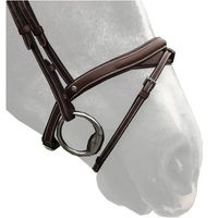 Produktbild von Silver Crown Reithalfter Halfmoon Braun für Vollblut