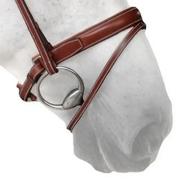 Produktbild von Silver Crown Reithalfter Pull Back aus Leder in Braun