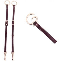 Produktbild von Silver Crown Ringgabel aus Leder für Warmblut in Silber und Braun