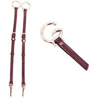Produktbild von Silver Crown Ringgabel aus Leder in Braun für Warmblut