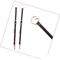 Produktbild von Silver Crown Ringgabel aus Leder in Schwarz
