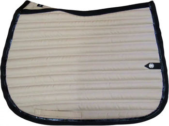 Produktbild von Silver Crown Satteldecke Slim Pro für Pferde in Beige oder Schwarz