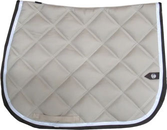 Produktbild von Silver Crown Springschabracke Double Carre aus Stoff in Silber Grün Beige