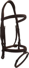 Produktbild von Silver Crown Style Chic Leder Zaumzeug Full ohne Zügel für Pferde