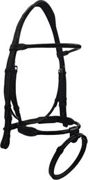 Produktbild von Silver Crown Style Finesse Zaumzeug aus Leder in Schwarz
