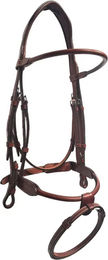 Produktbild von Silver Crown Style Finesse Zaumzeug für Pferde aus Leder in Braun