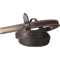 Produktbild von Silver Crown V-Grip Zügel aus Leder für Pferde in Braun