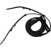 Produktbild von Silver Crown V-Grip Zügel für Pferde aus Leder in Schwarz