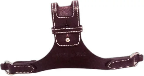 Produktbild von Silver Crown X-Nose abnehmbares Reithalfter aus Leder in Braun für Warmblut