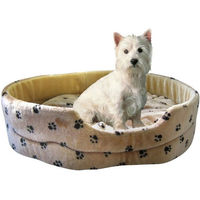 Produktbild von Silvio Design Hundebett aus Plüsch in Beige und Braun Größe L