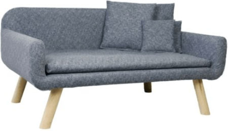 Silvio Design Hundebett Cora aus Holz in Grau – Bild 1 von 3