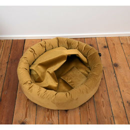 Silvio Design Hundebett Lajos Kuschelinsel Gelb Größe L – Bild 1 von 5
