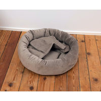 Produktbild von Silvio Design Hundebett Lajos Kuschelinsel Taupe Größe M Ø68cm