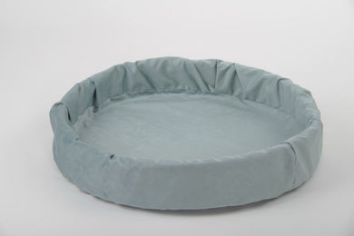 Produktbild von Silvio Design Hundebett Ruhe-Schlafinsel Jumbo Blau 70x70x13 cm für Hunde und Katzen