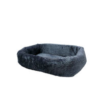 Produktbild von Silvio Design Hundebett Tiersofa de Luxe Blau Plüsch 35 x 45 x 12 cm Waschbar