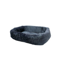 Produktbild von Silvio Design Hundebett Tiersofa de Luxe Blau Plüsch 75 cm waschbar