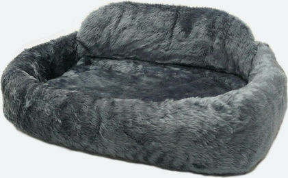 Produktbild von Silvio Design Hundebett Tiersofa de Luxe mit Kissen aus Plüsch in Blau