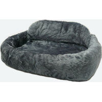Produktbild von Silvio Design Hundebett Tiersofa de Luxe mit Kissen aus Plüsch in Blau