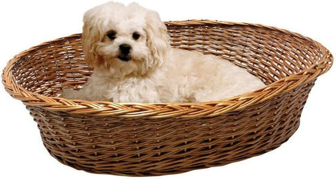 Produktbild von Silvio Design Hundekorb aus Weide natur mit Kissen in Braun und Beige