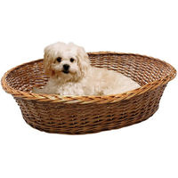 Produktbild von Silvio Design Hundekorb aus Weide natur mit Kissen in Braun und Beige