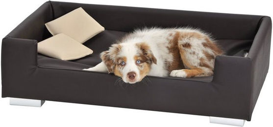Produktbild von Silvio Design Hundesofa Candy aus Kunstleder braun 57x91x25 cm
