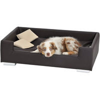 Produktbild von Silvio Design Hundesofa Candy aus Kunstleder braun 57x91x25 cm