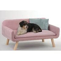 Produktbild von Silvio Design Hundesofa Cora Hundebett aus Holz in Rosa L60 x B103 x H50 cm