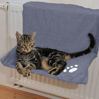 Produktbild von Silvio Design Katzen-Heizkörperliege aus Plüsch in Blau