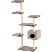 Produktbild von Silvio Design Katzen-Kratzbaum Cosy mit Kissen in Sand und Sisal-Elementen 50x110x175 cm