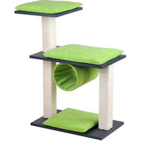 Produktbild von Silvio Design Katzen-Kratzbaum Cosy mit Sisal und Kissen, Anthrazit/Grün, 36x80x86 cm
