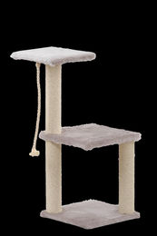 Silvio Design Katzen Kratzbaum Filou grau aus Holzspanplatten und Plüsch – Bild 1 von 1
