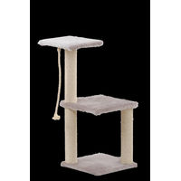 Produktbild von Silvio Design Katzen Kratzbaum Filou grau aus Holzspanplatten und Plüsch