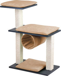 Silvio Design Katzen-Kratzsäule Cosy mit Kissen in Anthrazit und Creme aus Sisal, 36x80x86 cm – Bild 1 von 1