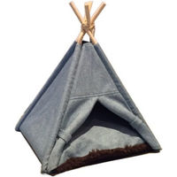 Produktbild von Silvio Design Katzen-Tipi Manapi aus Holz in Blau