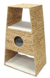 Silvio Design Katzenbaum Glen aus Naturgeflecht mit 3 waschbaren Kissen in Beige und Braun – Bild 1 von 2