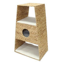 Produktbild von Silvio Design Katzenbaum Glen aus Naturgeflecht mit 3 waschbaren Kissen in Beige und Braun