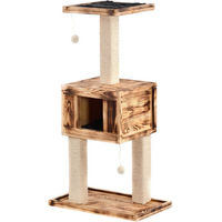 Produktbild von Silvio Design Katzenbaum Junior aus Holz in Natur und Grau