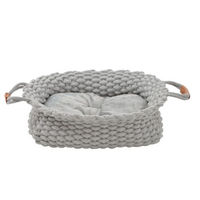 Produktbild von Silvio Design Katzenbett Holly Kuschelbett aus Baumwolle Grau Größe S