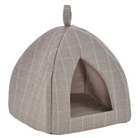Produktbild von Silvio Design Katzenhöhle Alina grau mit waschbarem Wendekissen Maße 35x35x32 cm