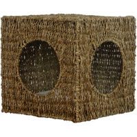 Produktbild von Silvio Design Katzenhöhle aus Heu und Gras in Natur Braun 33 x 33 x 33 cm