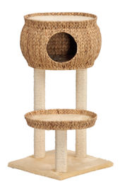 Produktbild von Silvio Design Kratzbaum Cestino aus Naturgeflecht für Katzen in Braun Natur ca. L60 x B60 x H101 cm