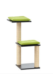 Silvio Design Kratzbaum Dara für Katzen in Grün und Anthrazit mit Kissen B55xT68xH87 cm – Bild 1 von 1