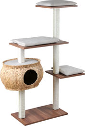 Silvio Design Kratzbaum für Katzen in Sand und Beige mit Wasserhyazinthe – Bild 1 von 1