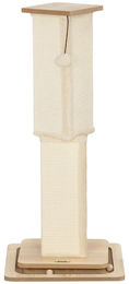 Silvio Design Kratzbaum für Katzen mit Spielschiene, Spielball und Sisal in Creme – Bild 1 von 2