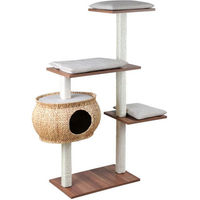 Produktbild von Silvio Design Kratzbaum Katzenboy Cosy mit Walnussdekor und Sandkissen 115x40x130 cm