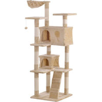 Produktbild von Silvio Design Kratzbaum Marley für Katzen in Beige mit Plüsch B50 x T50 x H150 cm