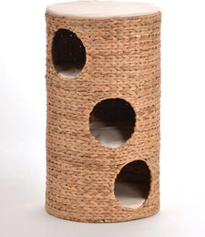Silvio Design Kratztonne Oxana für Katzen aus Bananenblatt in Natur Braun – Bild 1 von 3