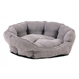 Silvio Design Liegesofa George Hundeliege und Katzenbett in Wildleder-Optik Hellgrau – Bild 1 von 2